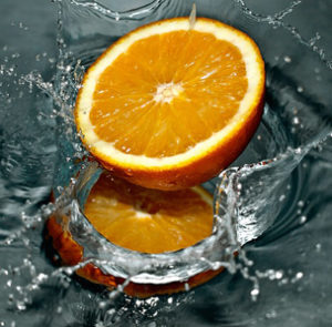 orange splash