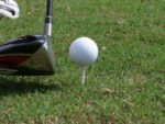 teeing off
